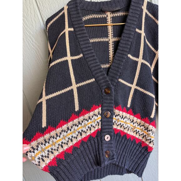 Vintage 90s Knit Cardigan Liz Sport, Size Large - Picture 3 of 7